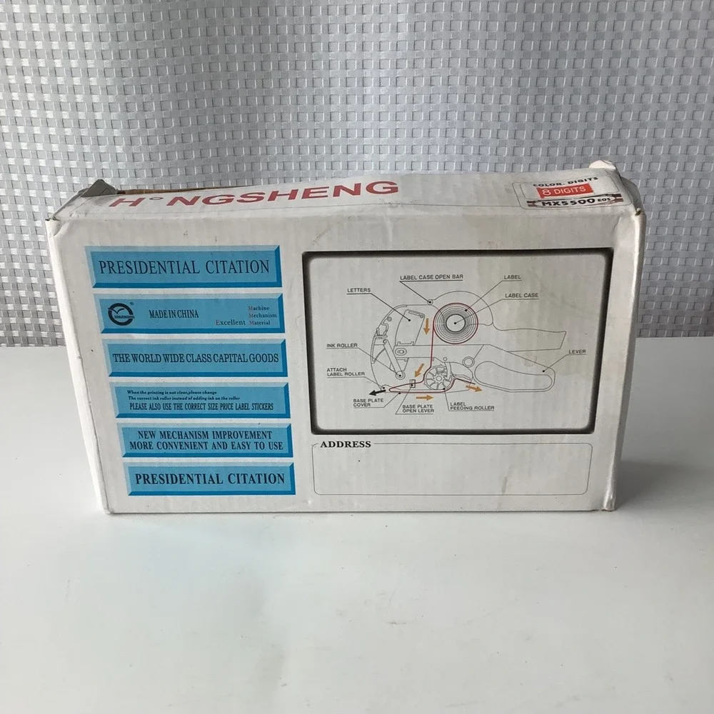 MX-5500 Price Tag Gun Label Marker -Handheld Stamping Machine w/Labels